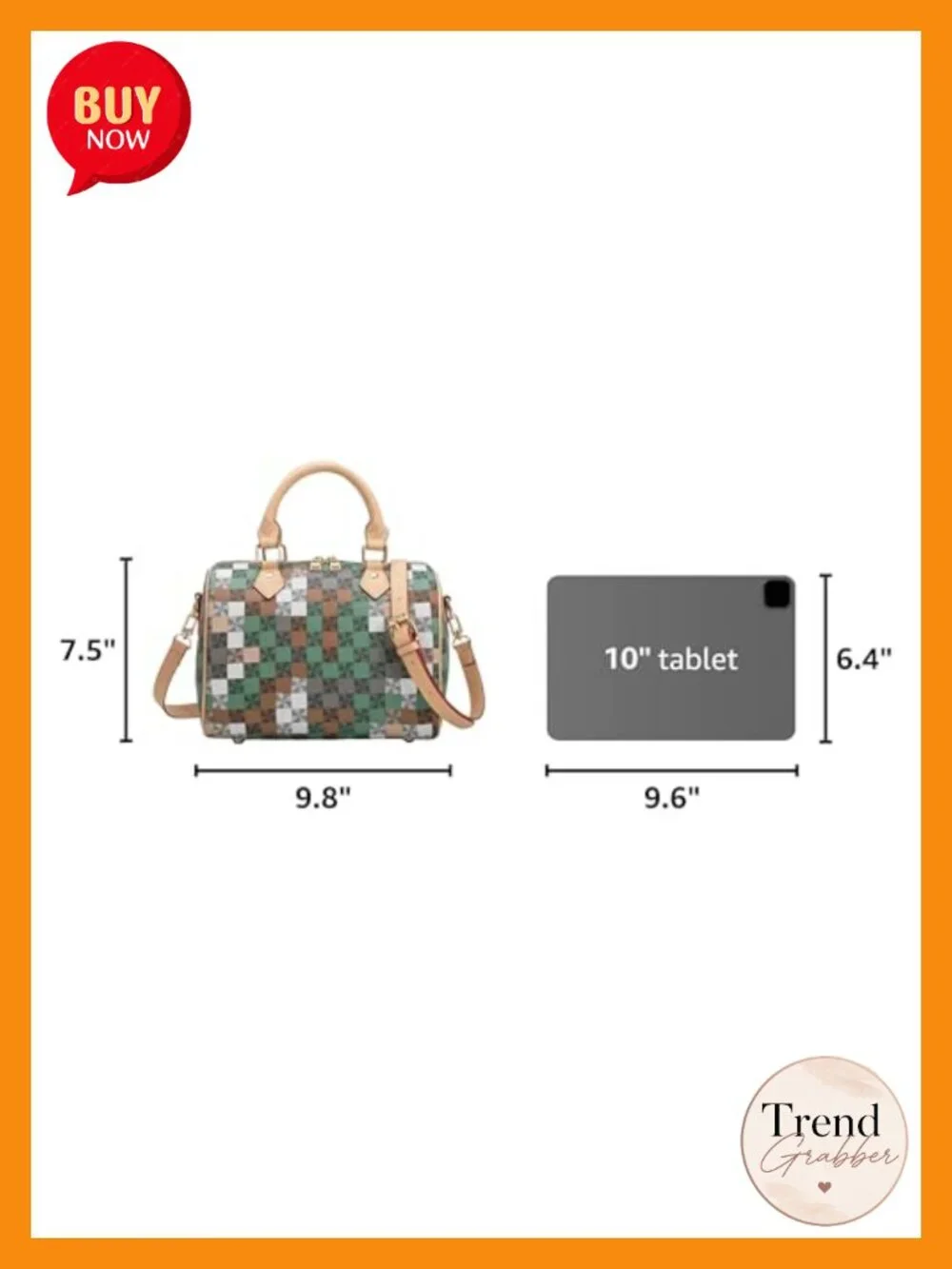 Large Satchel Handbag Crossbody Purse with Adjustable Strap